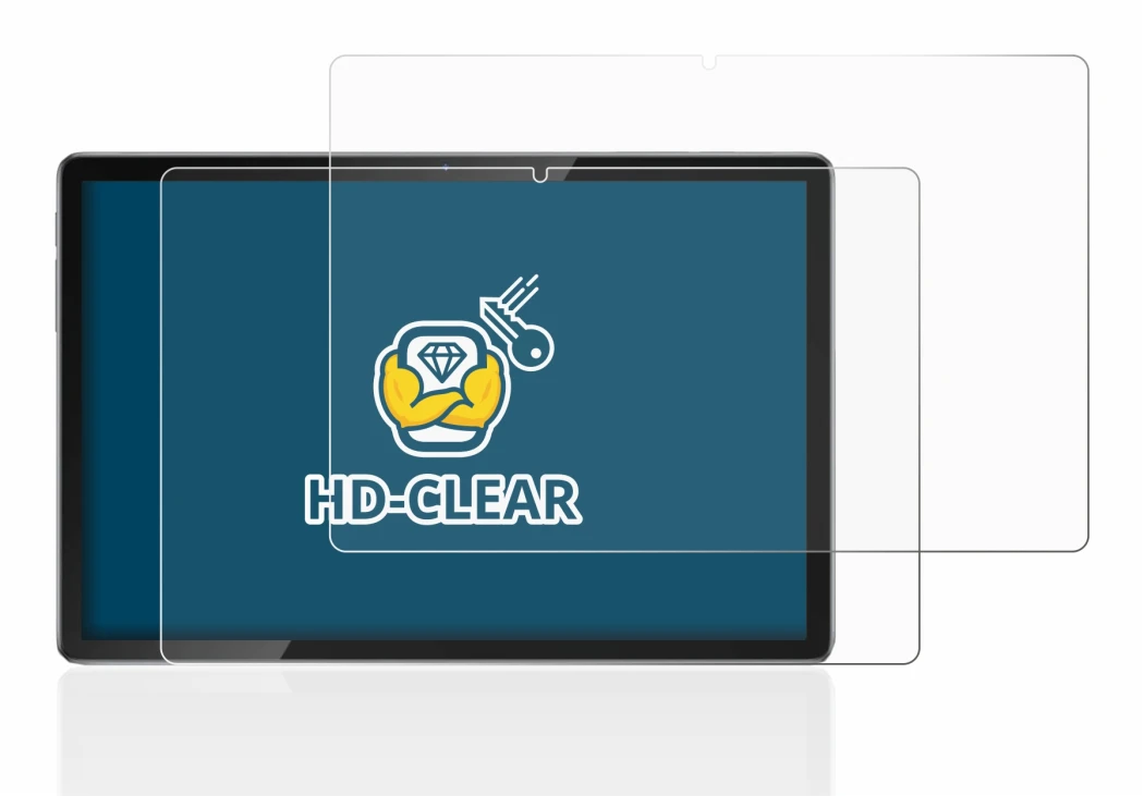 Immagine del dispositivo Blackview Tab 12 Pro con un'ampia varietà di protezioni per lo schermo.
