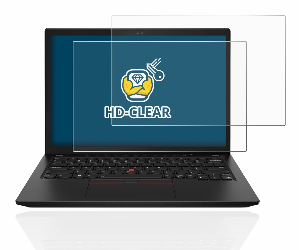 Immagine del dispositivo Lenovo ThinkPad X13 Gen 3 con un'ampia varietà di protezioni per lo schermo.