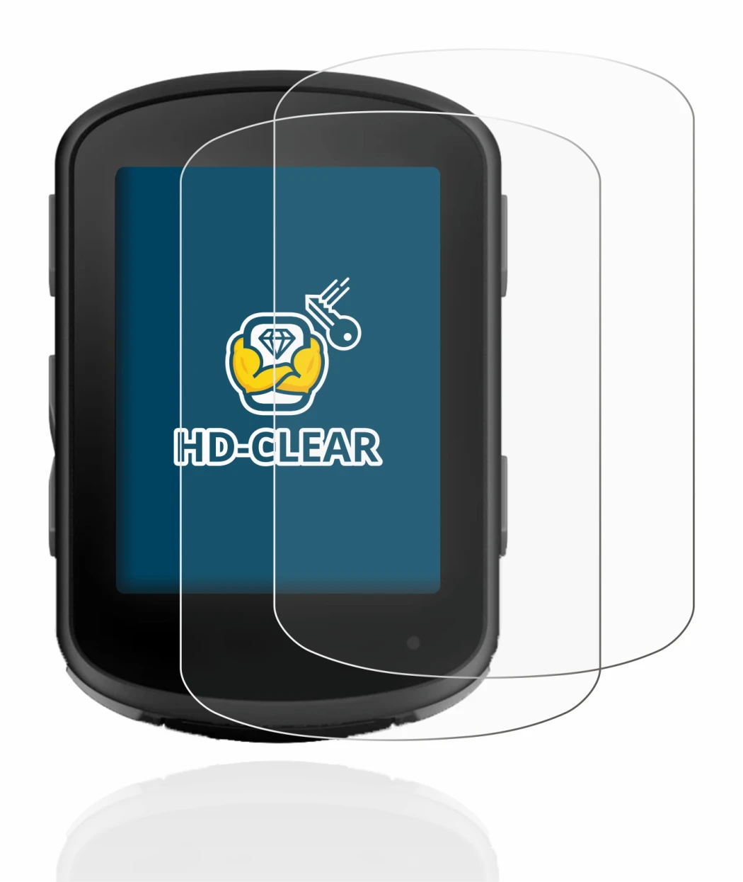 Immagine del dispositivo Garmin Edge 840 con un'ampia varietà di protezioni per lo schermo.