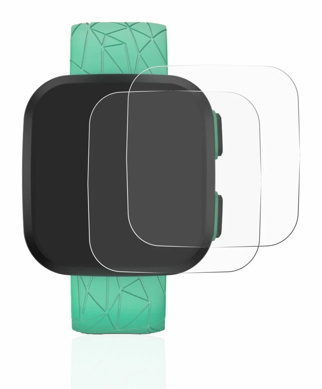 Immagine del dispositivo Garmin Bounce con un'ampia varietà di protezioni per lo schermo.