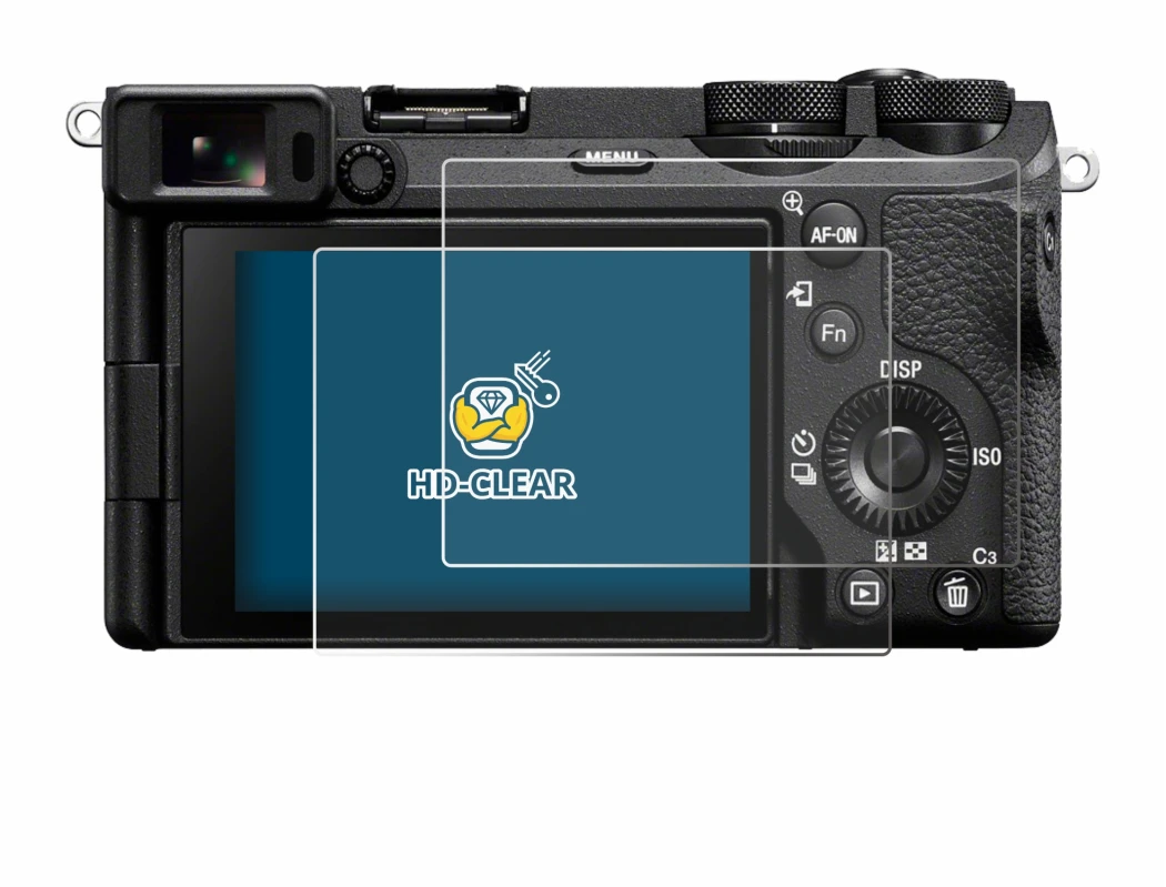 Immagine del dispositivo Sony Alpha 6700 con un'ampia varietà di protezioni per lo schermo.