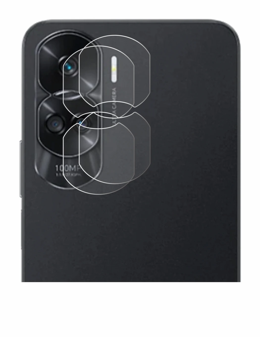 Immagine del dispositivo Honor 90 Lite (SOLO Fotocamera) con un'ampia varietà di protezioni per lo schermo.