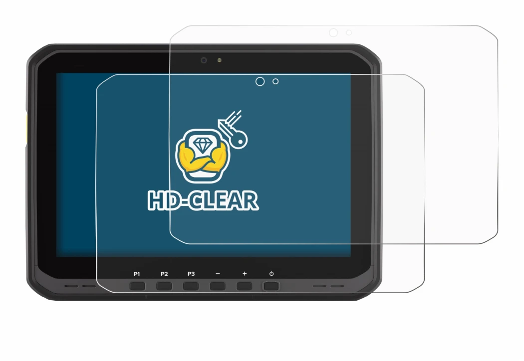 Immagine del dispositivo Zebra ET60 con un'ampia varietà di protezioni per lo schermo.