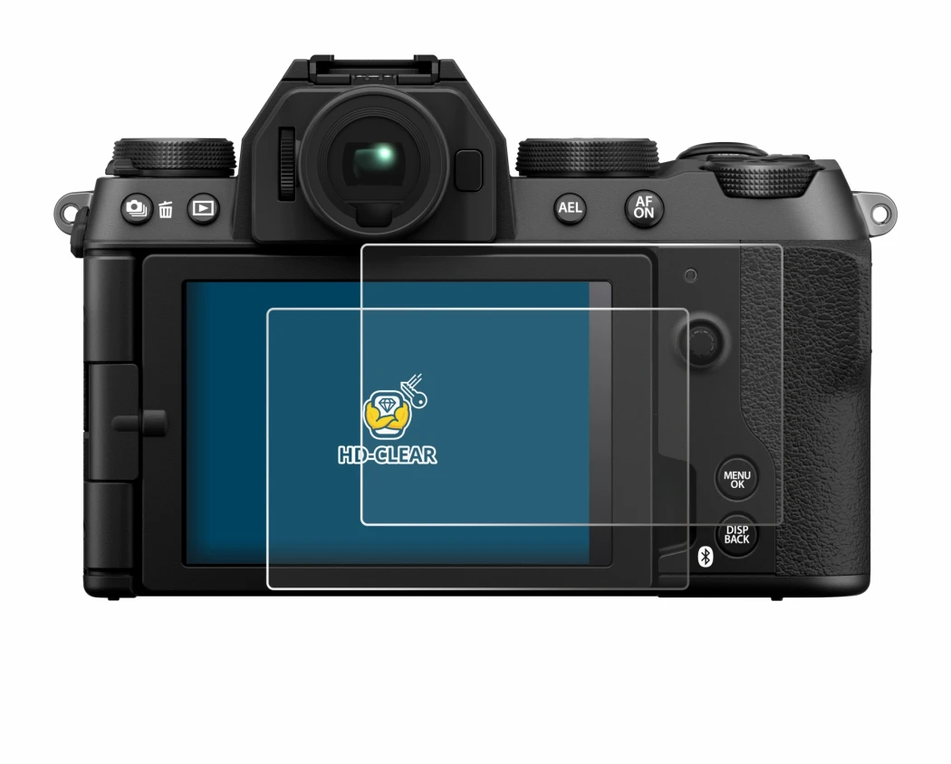 Immagine del dispositivo Fujifilm X-S20 con un'ampia varietà di protezioni per lo schermo.