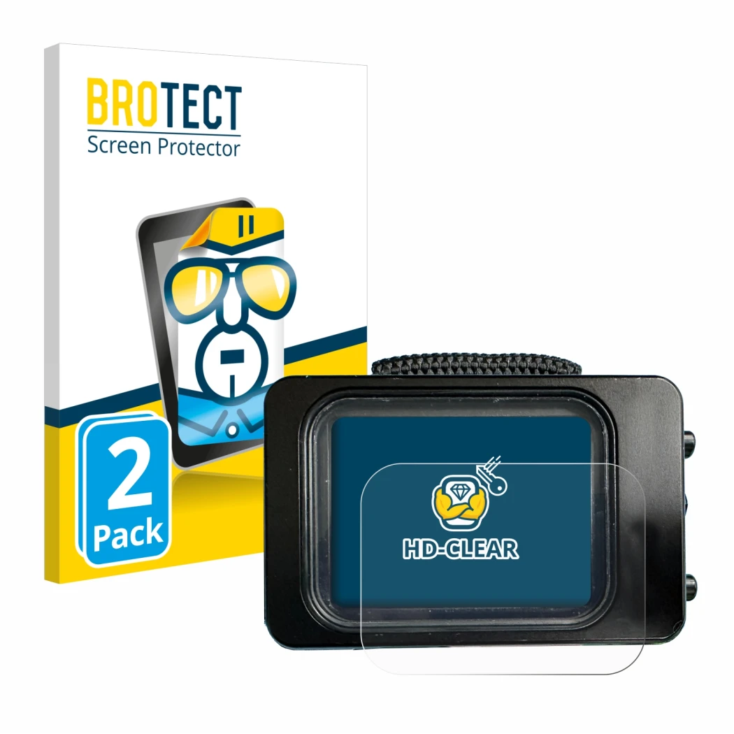 Parte frontale di una confezione del prodotto con il logo del marchio BROTECT. Accanto è raffigurato il dispositivo Divesoft F