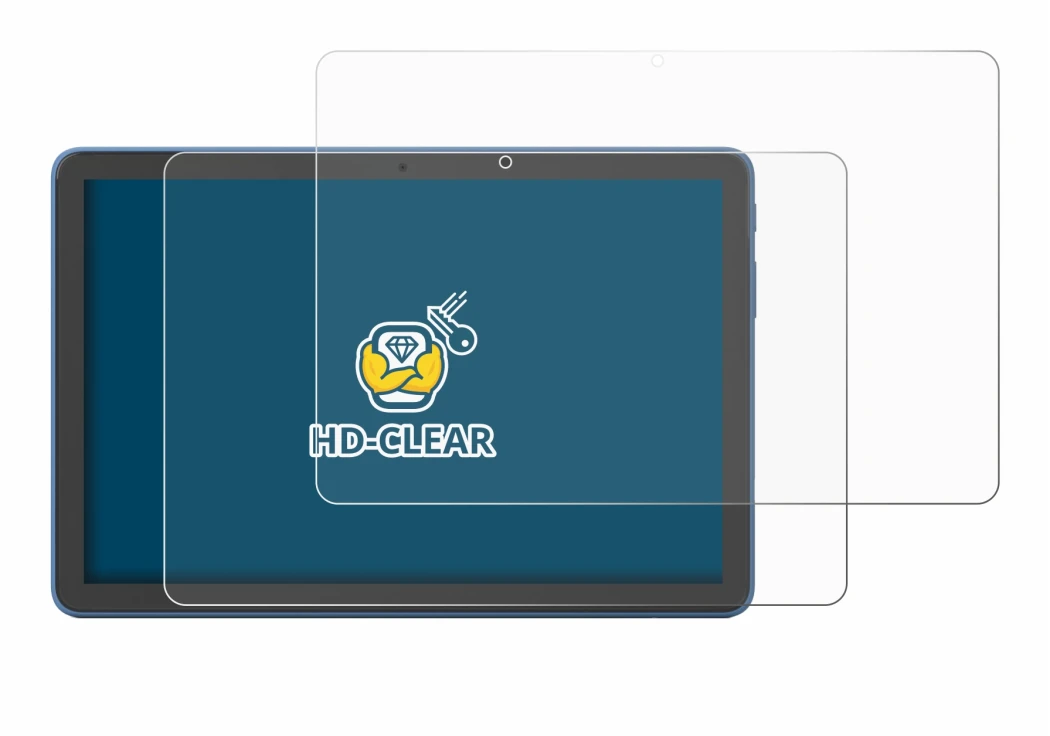 Immagine del dispositivo Amazon Fire HD 10 2023 (13a. Gen.) con un'ampia varietà di protezioni per lo schermo.