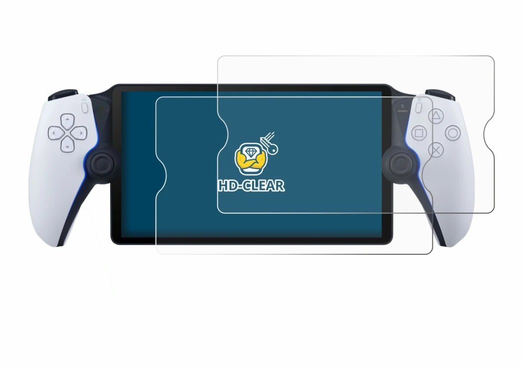 Immagine del dispositivo Sony Playstation Portal con un'ampia varietà di protezioni per lo schermo.