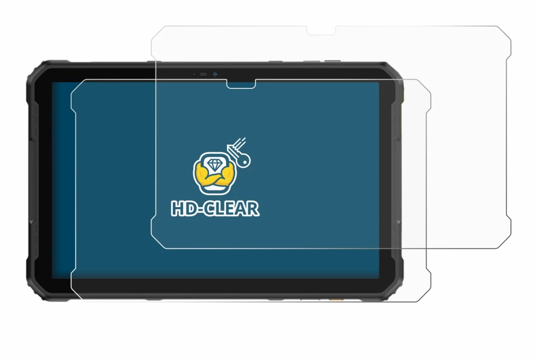 Immagine del dispositivo Ulefone Armor Pad 2 con un'ampia varietà di protezioni per lo schermo.