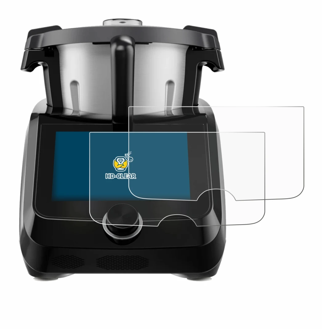 Immagine del dispositivo SilverCrest Monsieur Cuisine Smart BLACK EDITION con un'ampia varietà di protezioni per lo schermo.