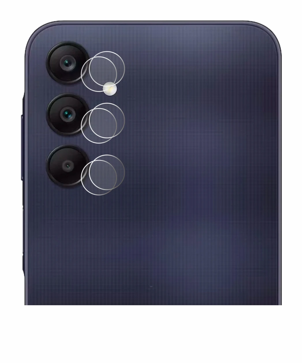 Immagine del dispositivo Samsung Galaxy A25 5G (SOLO Camera) con un'ampia varietà di protezioni per lo schermo.