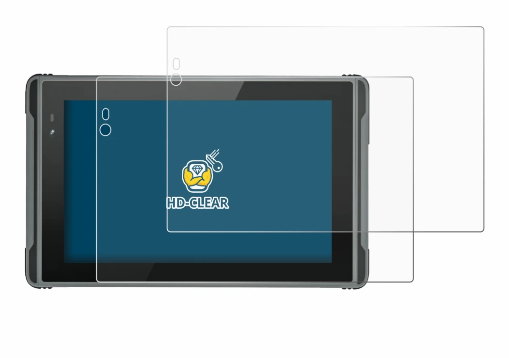 Immagine del dispositivo Hugerock X7 con un'ampia varietà di protezioni per lo schermo.