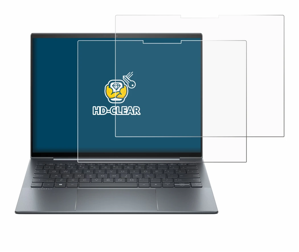 Immagine del dispositivo HP Dragonfly G4 Non-Touch con un'ampia varietà di protezioni per lo schermo.