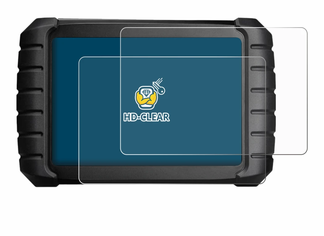 Immagine del dispositivo iCarsoft CR Max BT (2024) con un'ampia varietà di protezioni per lo schermo.