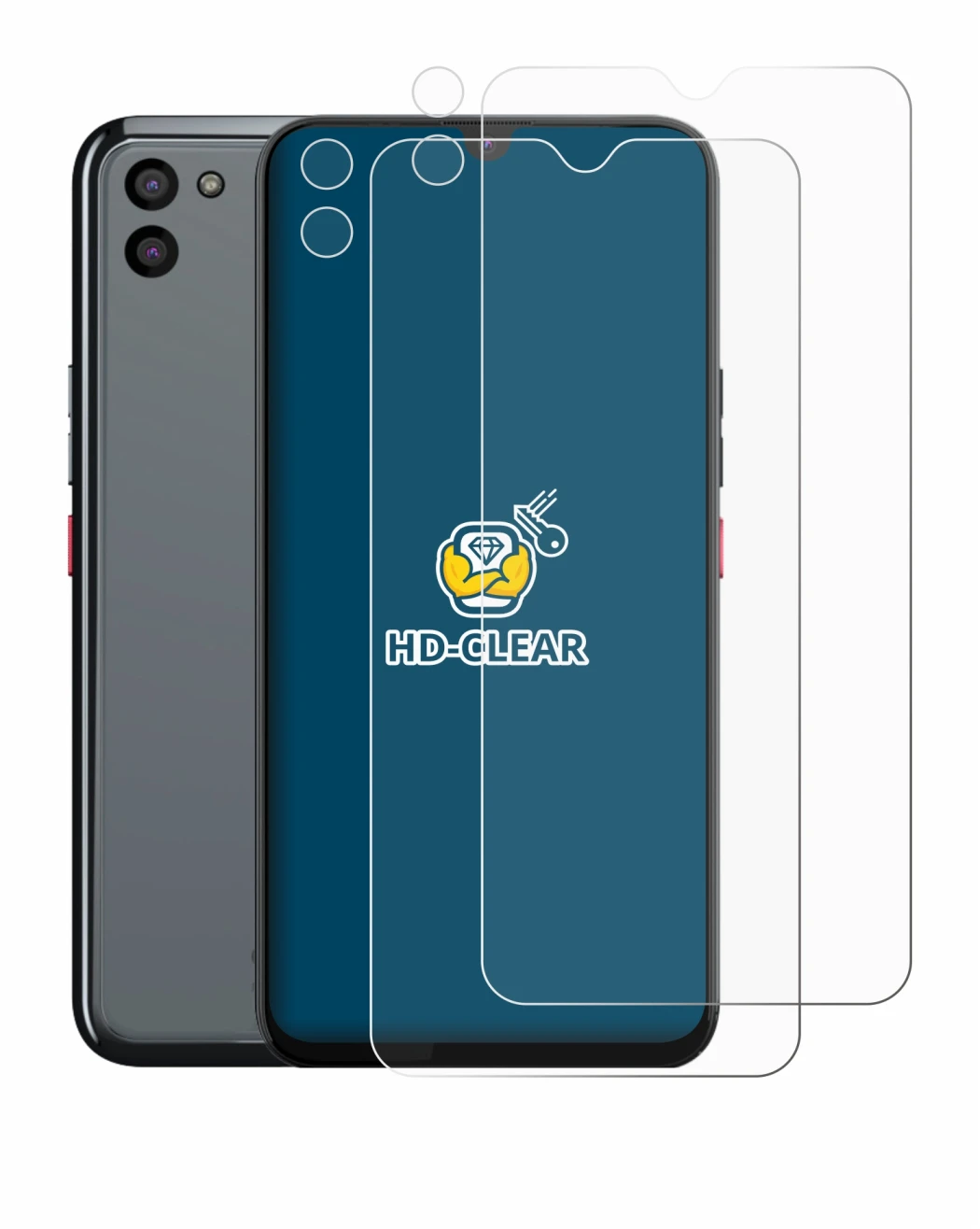 Immagine del dispositivo Gigaset GS5 PRO SE (Fronte+Fotocamera) con un'ampia varietà di protezioni per lo schermo.