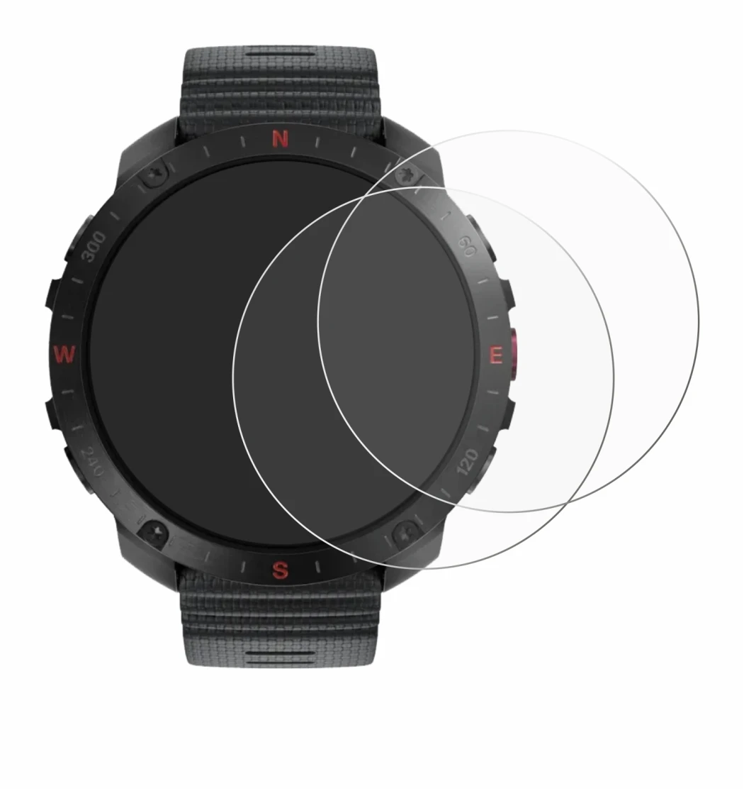 Immagine del dispositivo Polar Grit X2 Pro con un'ampia varietà di protezioni per lo schermo.