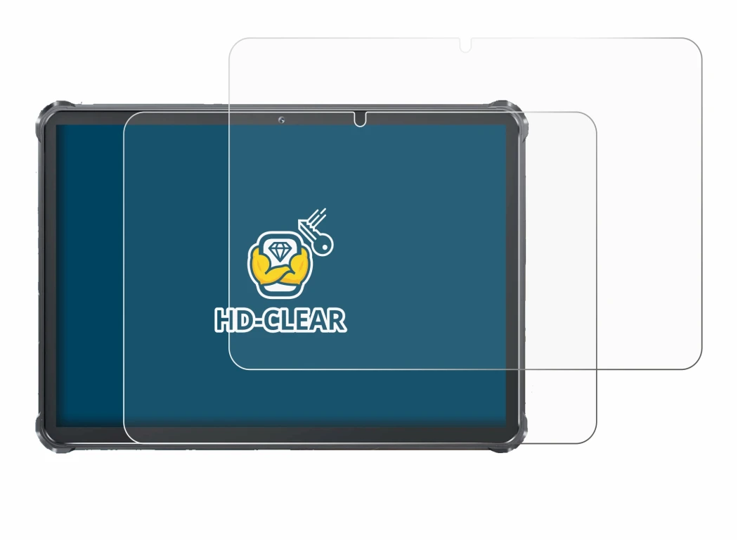 Immagine del dispositivo Oukitel RT8 con un'ampia varietà di protezioni per lo schermo.