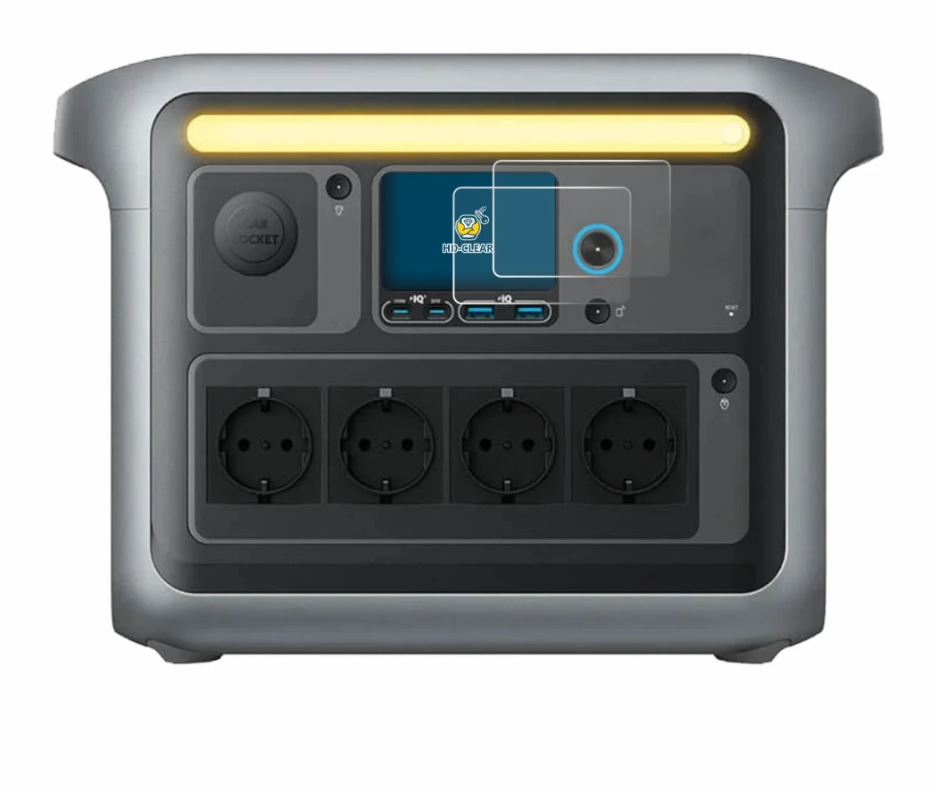 Immagine del dispositivo Anker SOLIX C1000X con un'ampia varietà di protezioni per lo schermo.