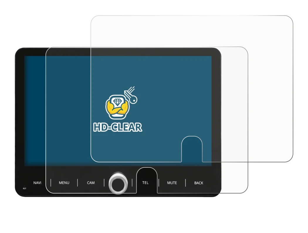 Immagine del dispositivo Dynavin D9-T5TP con un'ampia varietà di protezioni per lo schermo.