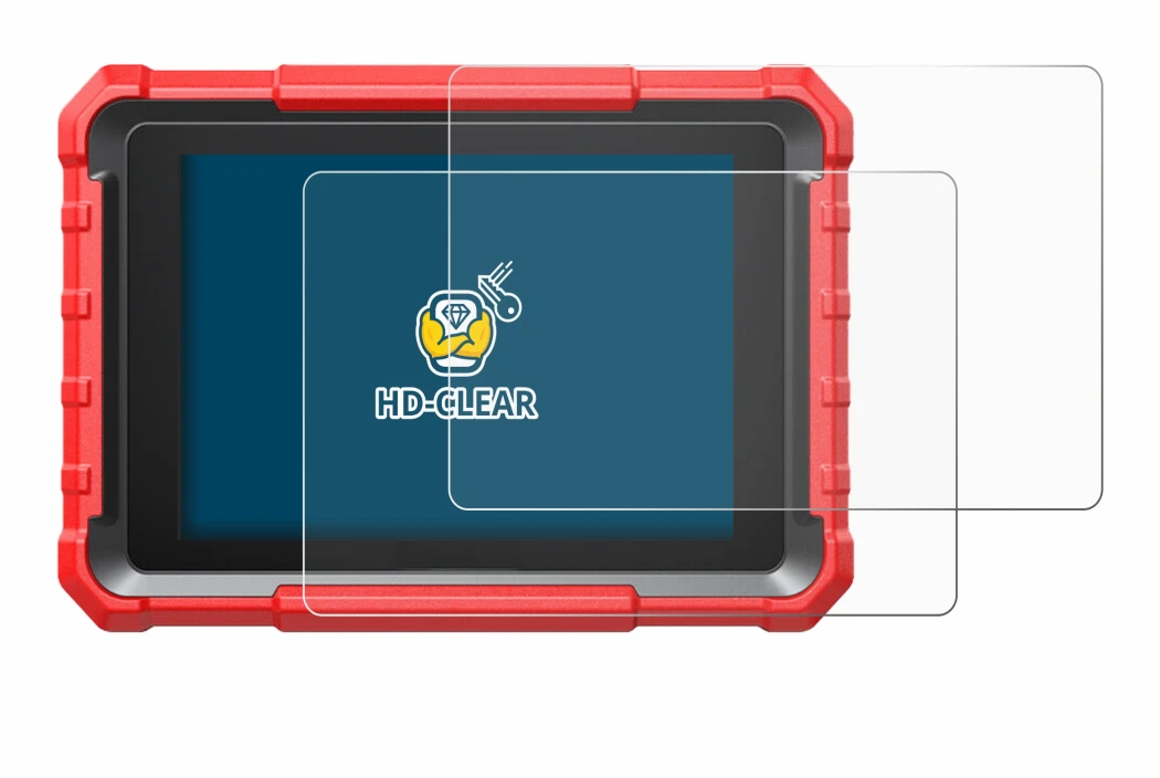 Immagine del dispositivo Launch X-431 PROS Elite con un'ampia varietà di protezioni per lo schermo.