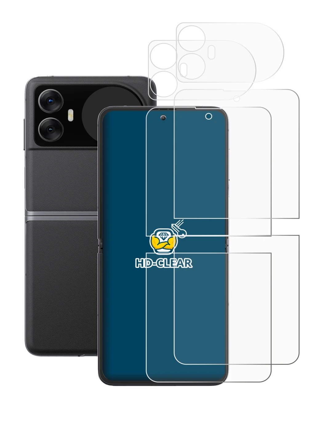 Immagine del dispositivo Blackview Hero 10 (Fronte+Retro) con un'ampia varietà di protezioni per lo schermo.