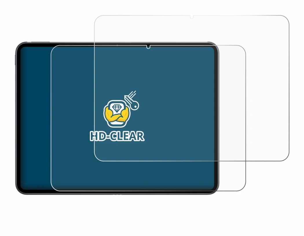 Immagine del dispositivo OnePlus Pad 2 con un'ampia varietà di protezioni per lo schermo.