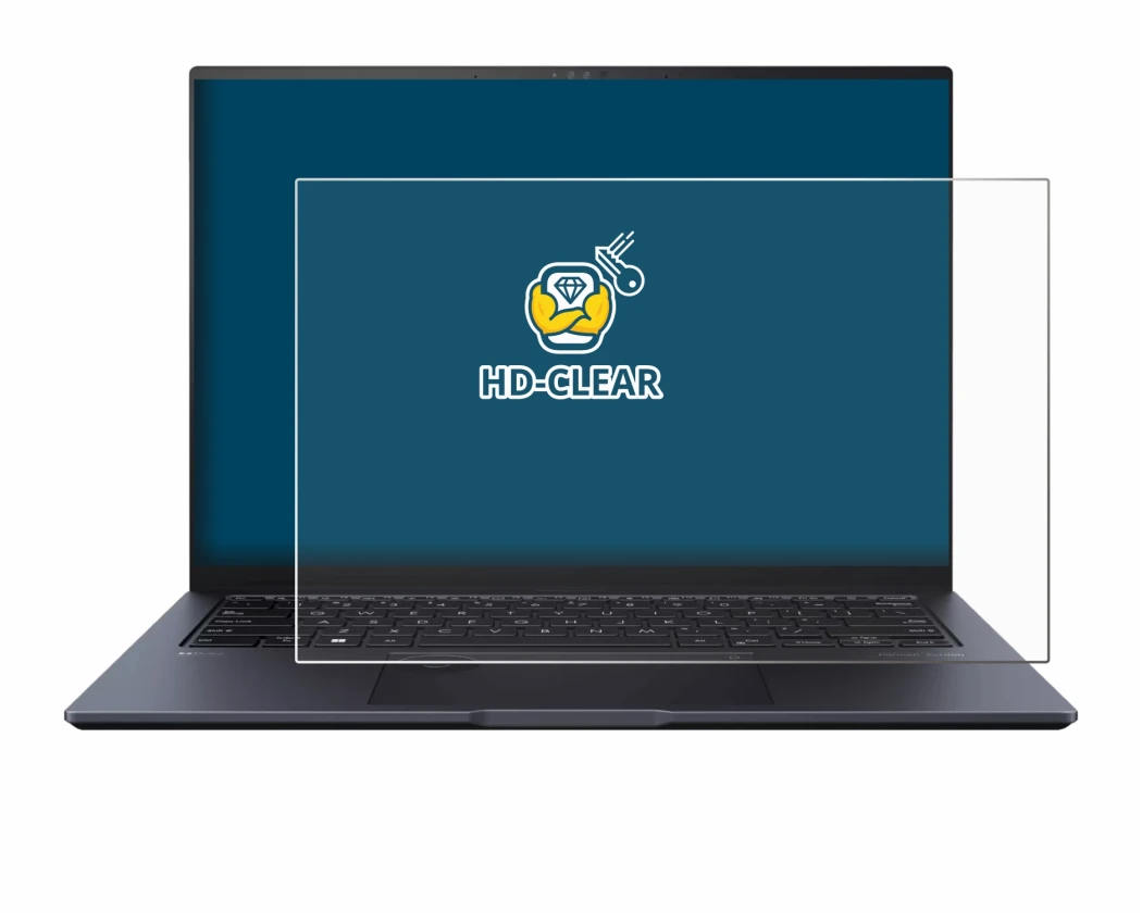 Immagine del dispositivo ASUS ZenBook Pro 14 UX6404V con un'ampia varietà di protezioni per lo schermo.