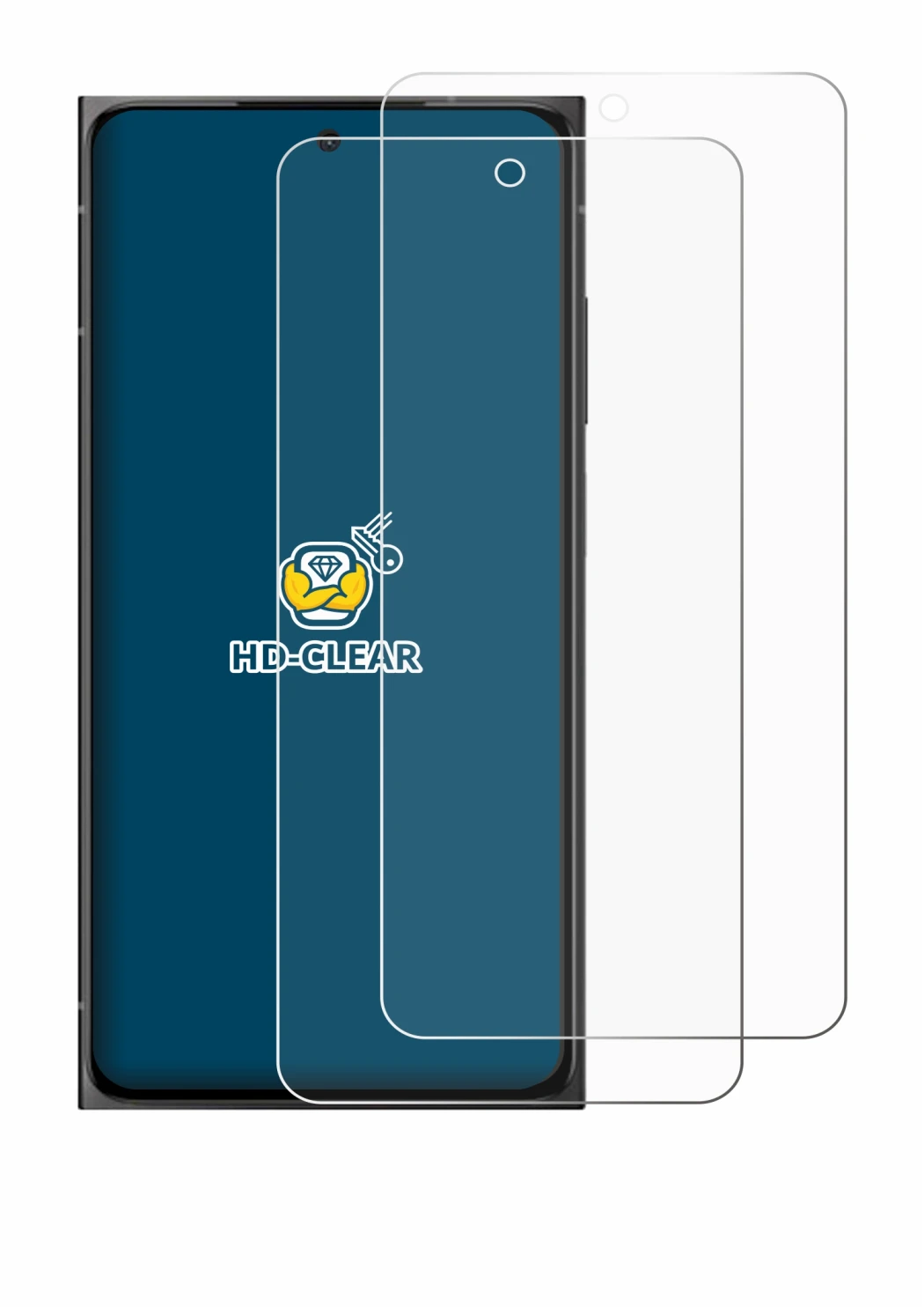 Immagine del dispositivo HMD Skyline con un'ampia varietà di protezioni per lo schermo.