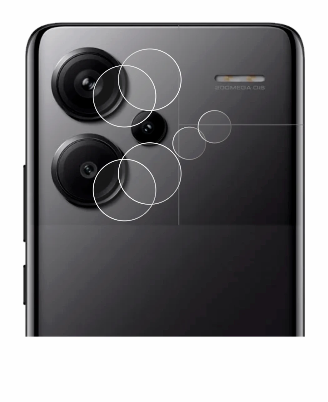 Immagine del dispositivo Xiaomi Redmi Note 13 Pro+ 5G (SOLO Fotocamera) con un'ampia varietà di protezioni per lo schermo.