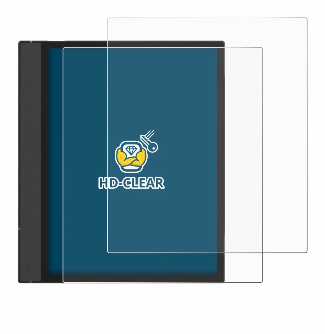 Immagine del dispositivo Boox Note Air 4 C con un'ampia varietà di protezioni per lo schermo.