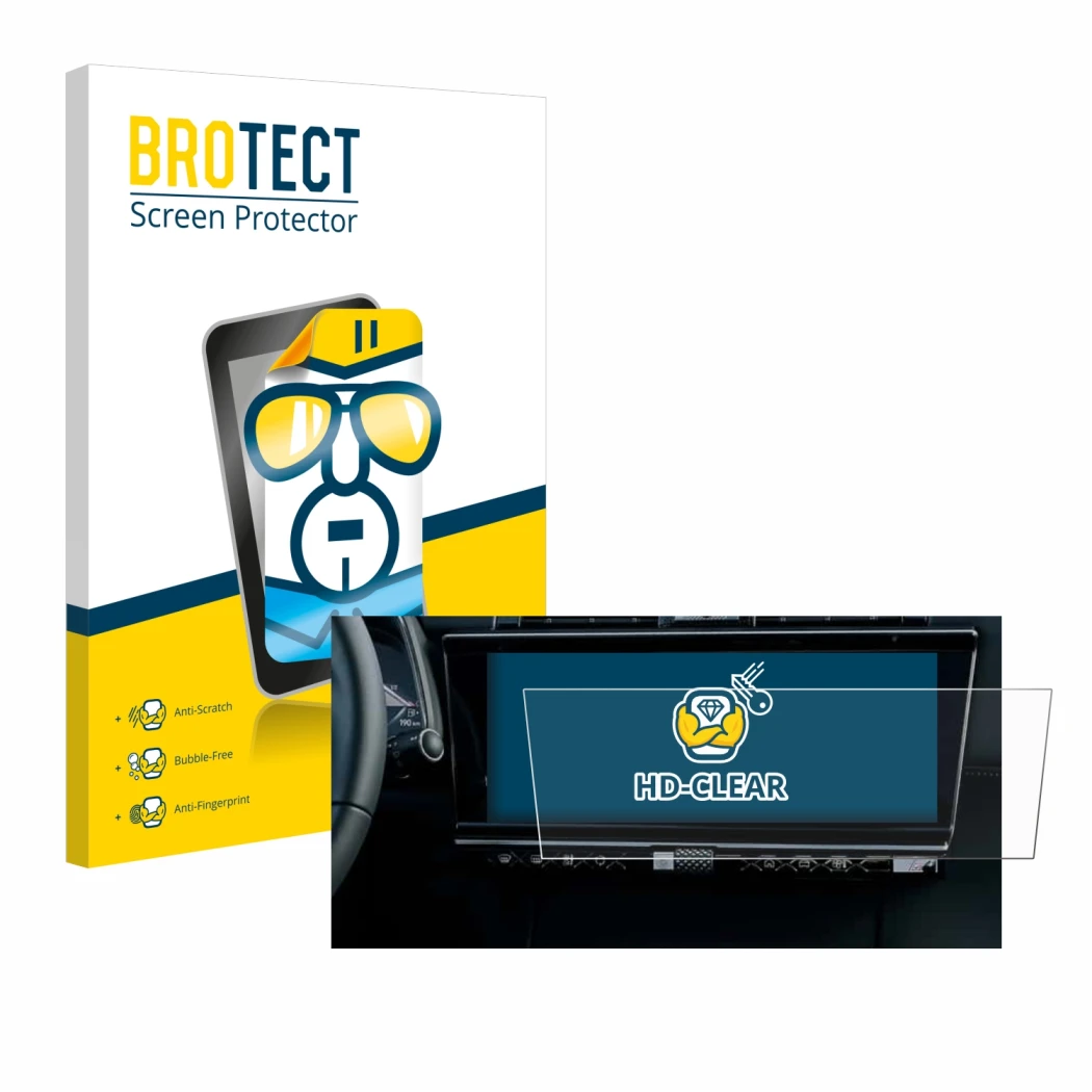 Parte frontale di una confezione del prodotto con il logo del marchio BROTECT. Accanto è raffigurato il dispositivo DS 7 Facel