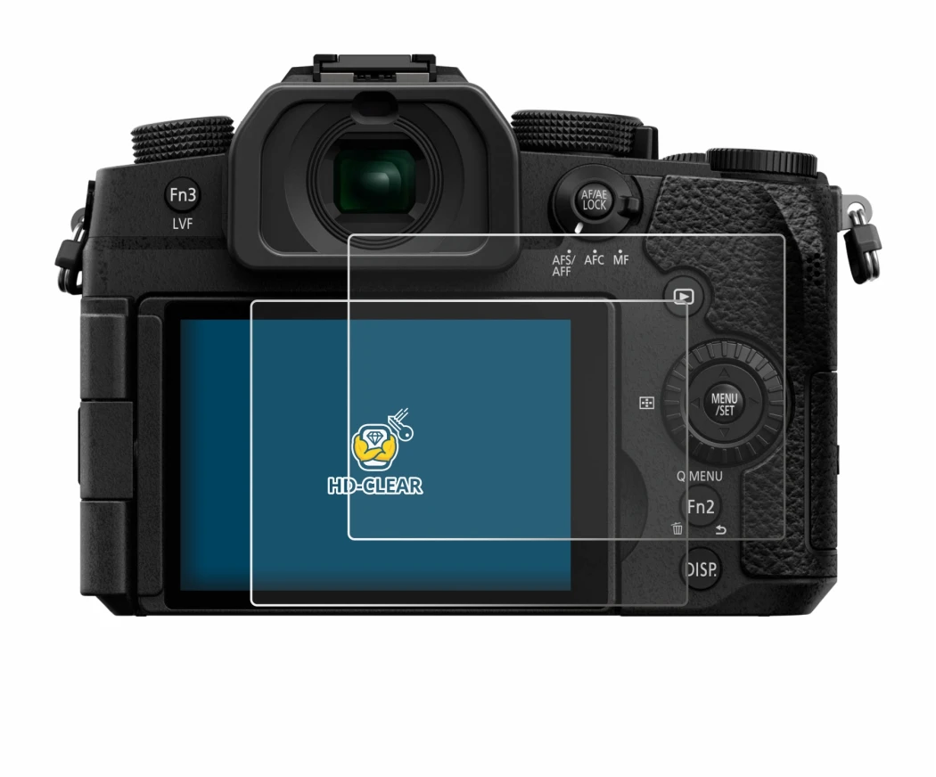 Immagine del dispositivo Panasonic Lumix DC-G97 con un'ampia varietà di protezioni per lo schermo.