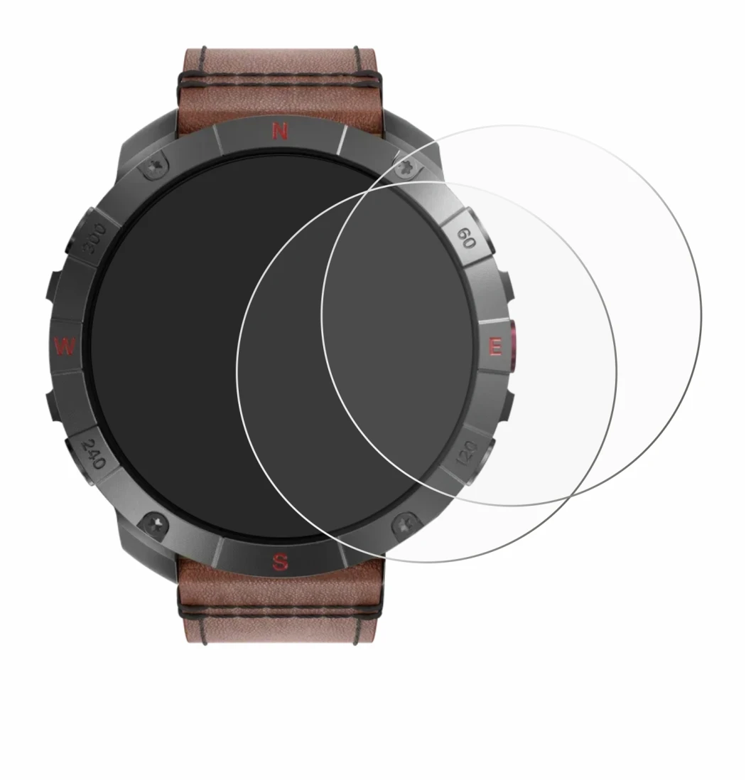 Immagine del dispositivo Polar Grit X2 Pro Titan con un'ampia varietà di protezioni per lo schermo.