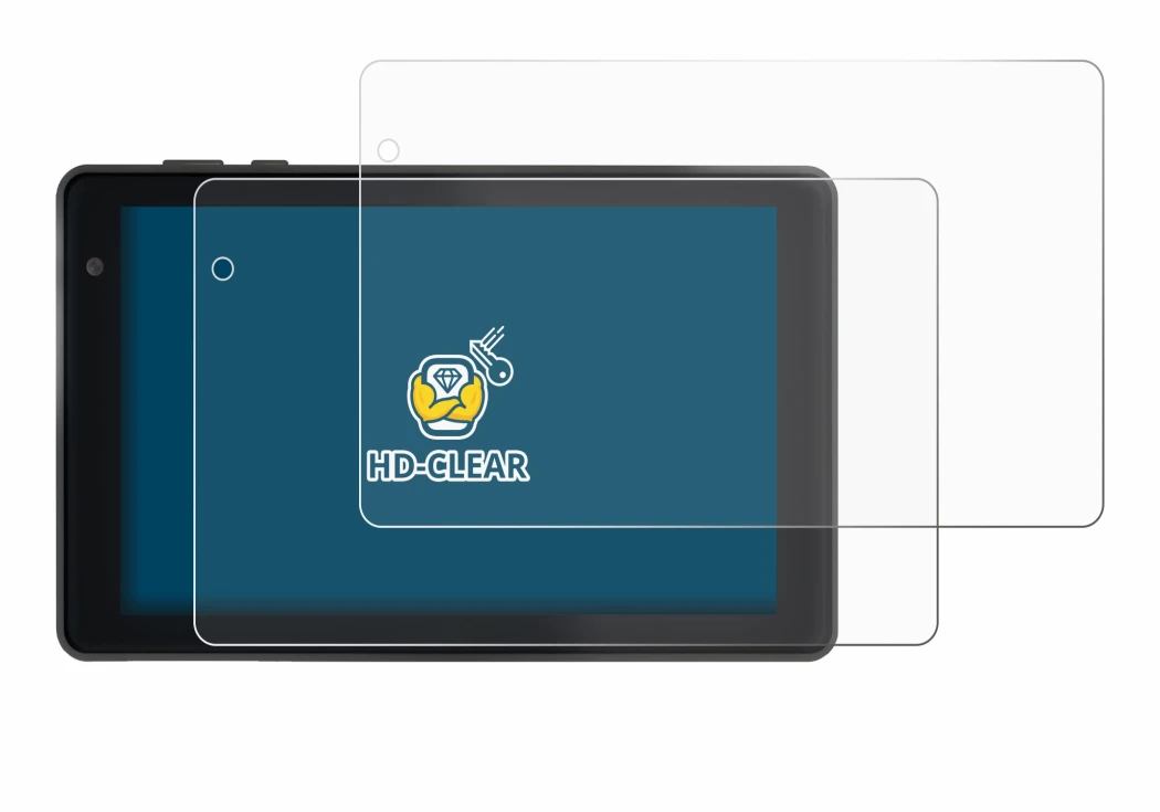 Immagine del dispositivo Lisciani Mio Tab 7 con un'ampia varietà di protezioni per lo schermo.