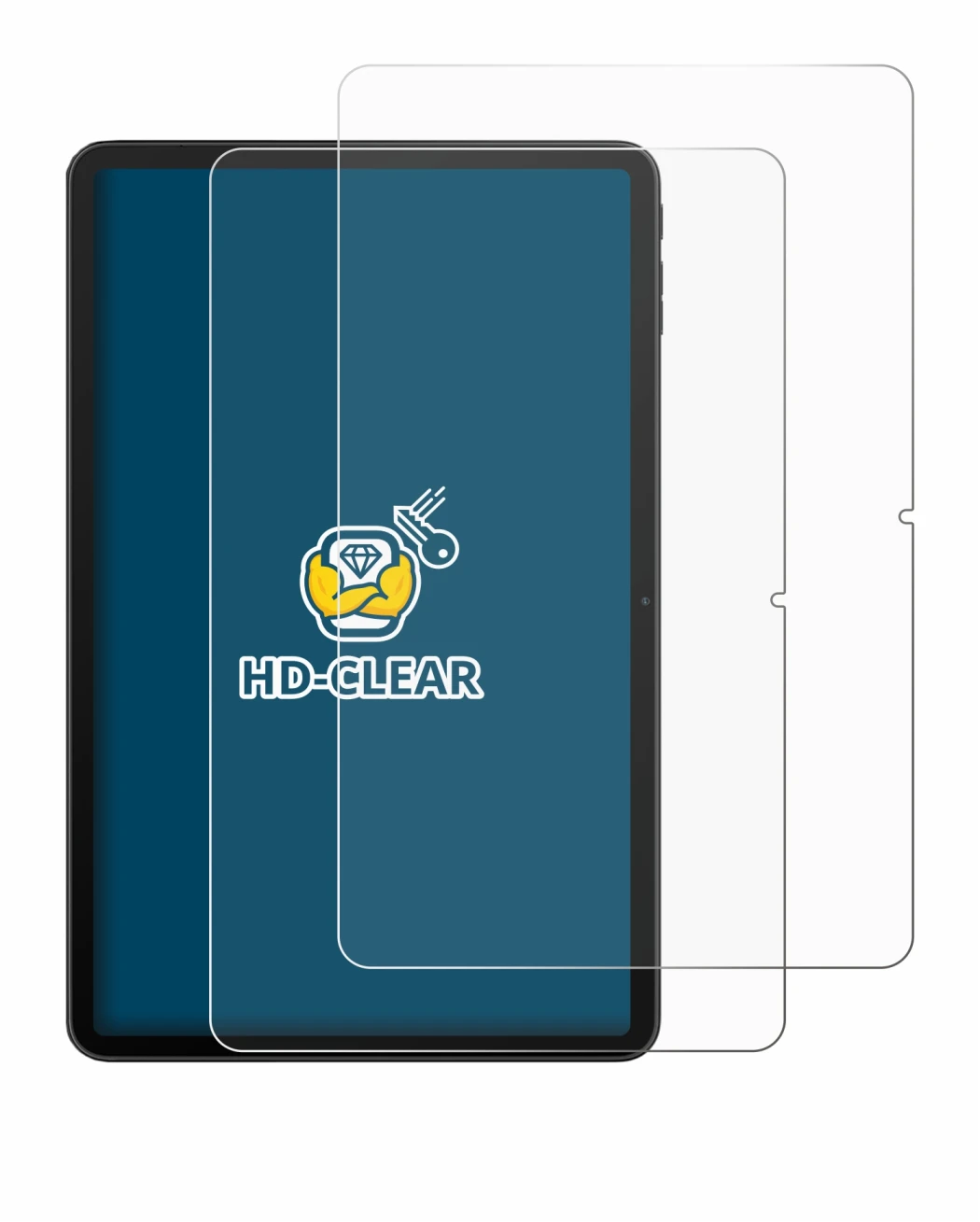 Immagine del dispositivo Blackview MEGA 2 con un'ampia varietà di protezioni per lo schermo.