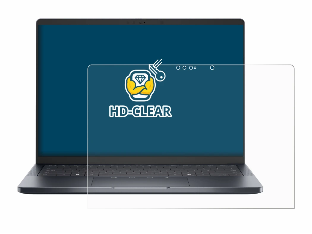 Immagine del dispositivo Dell Pro 14 Premium PA14250 Touch con un'ampia varietà di protezioni per lo schermo.