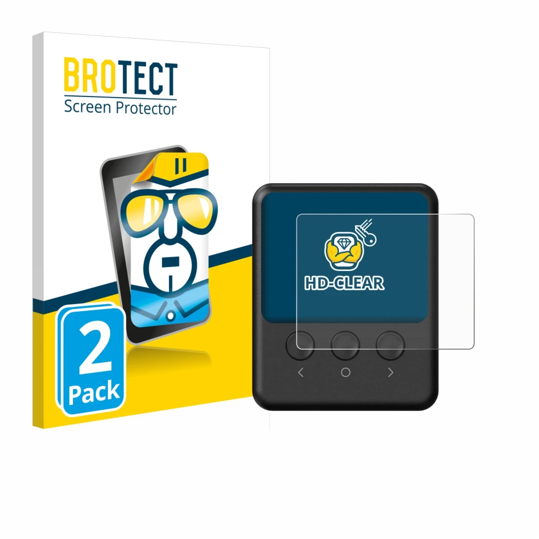 Parte frontale di una confezione del prodotto con il logo del marchio BROTECT. Accanto è raffigurato il dispositivo ISDT 608PD