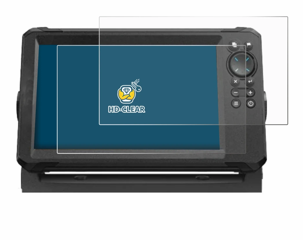 Immagine del dispositivo Lowrance Eagle 9 con un'ampia varietà di protezioni per lo schermo.