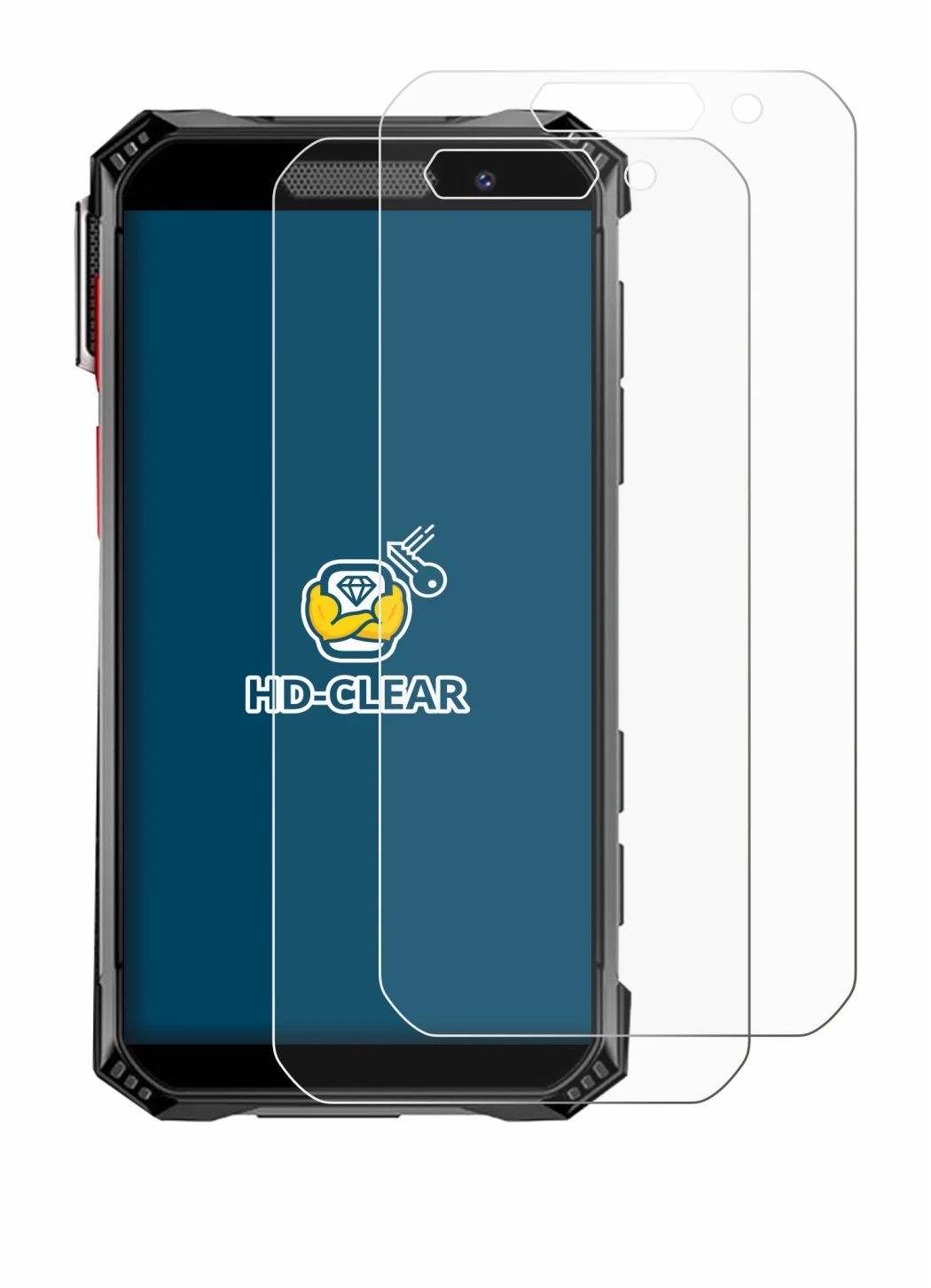 Immagine del dispositivo Soyes S10 Max con un'ampia varietà di protezioni per lo schermo.