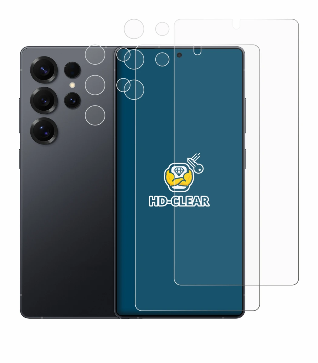 Immagine del dispositivo Samsung Galaxy S25 Ultra Enterprise Edition (Fronte+Fotocamera) con un'ampia varietà di protezioni pe