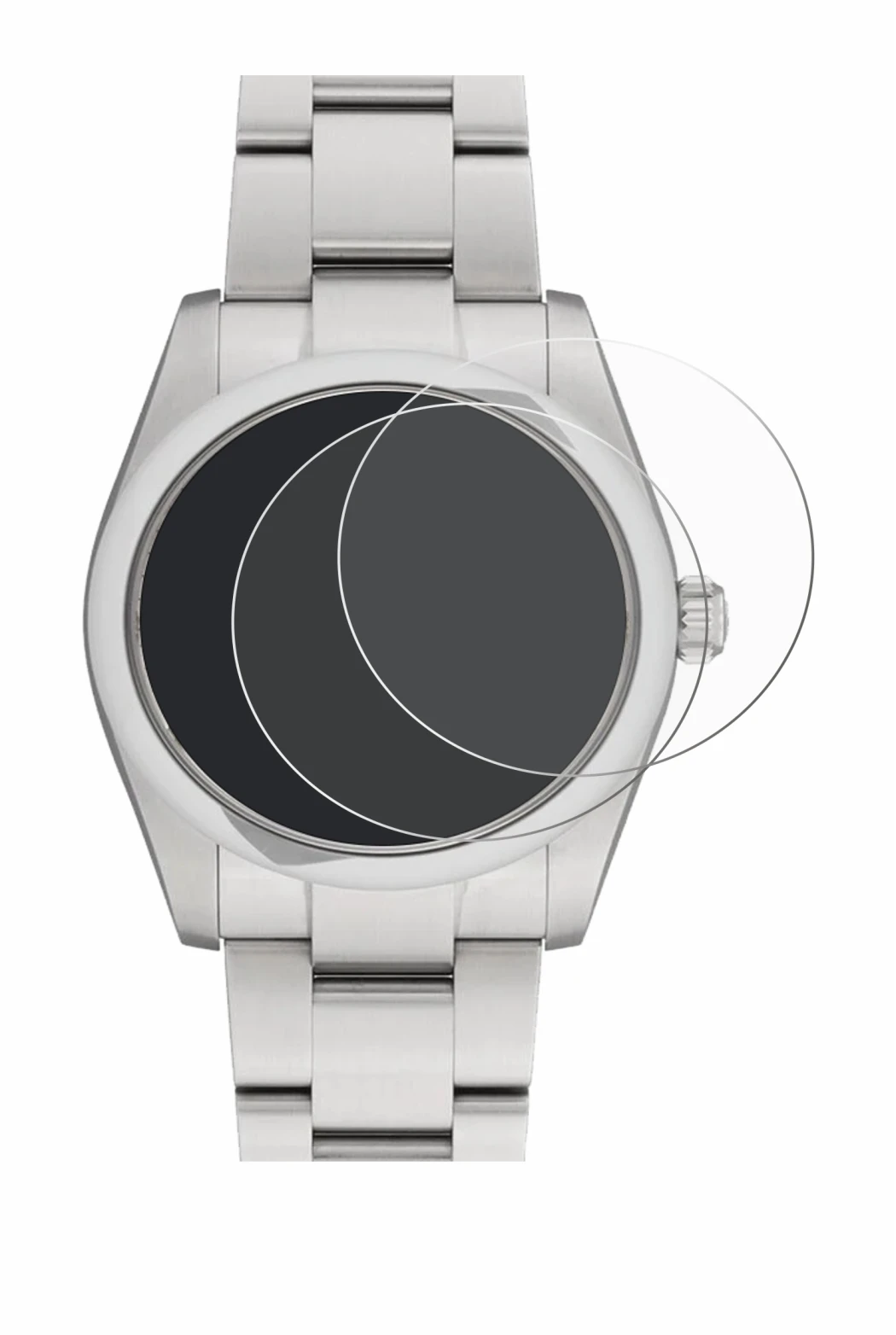 Immagine del dispositivo Rolex Oyster Perpetual 34 con un'ampia varietà di protezioni per lo schermo.