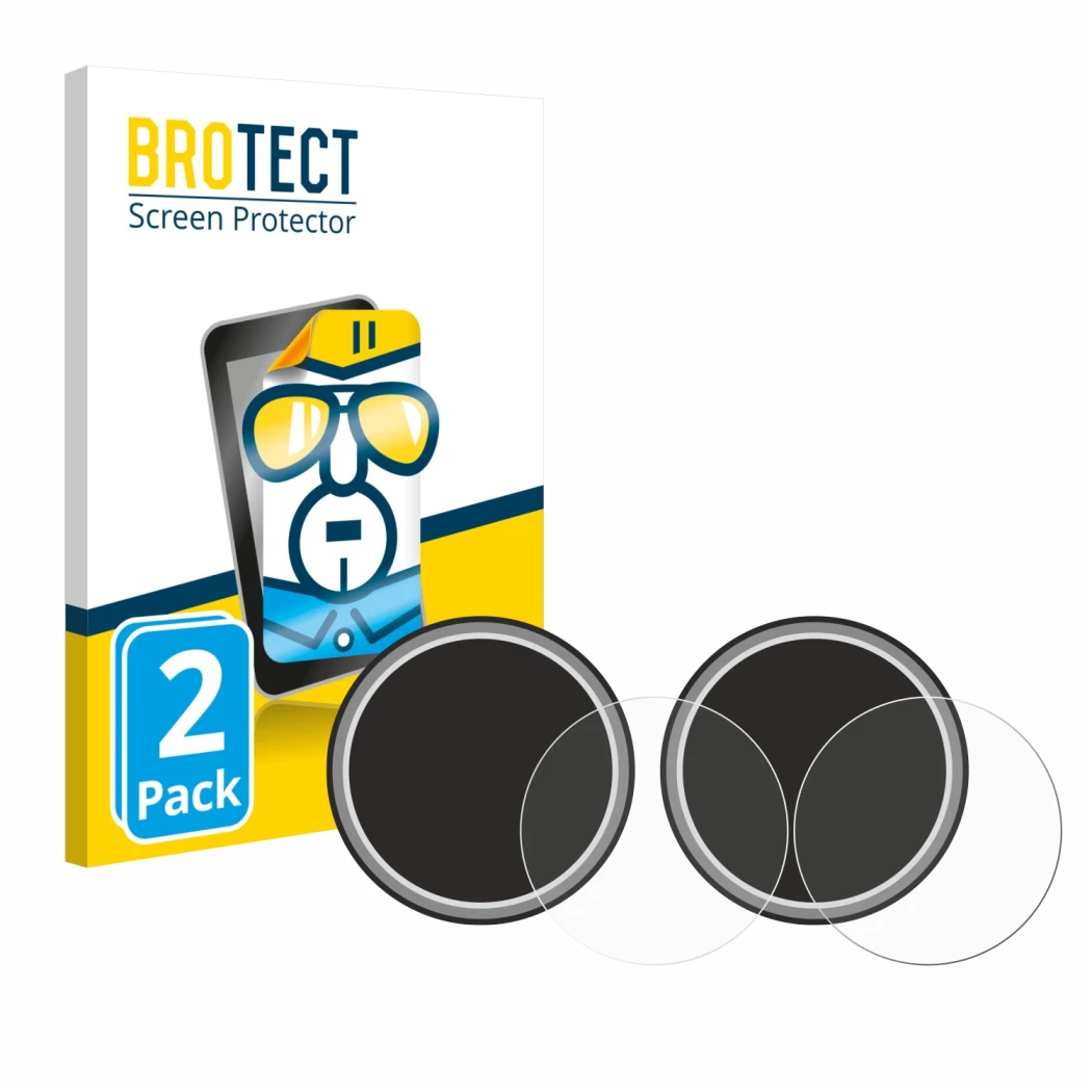 Parte frontale di una confezione del prodotto con il logo del marchio BROTECT. Accanto è raffigurato il dispositivo Numark NS4