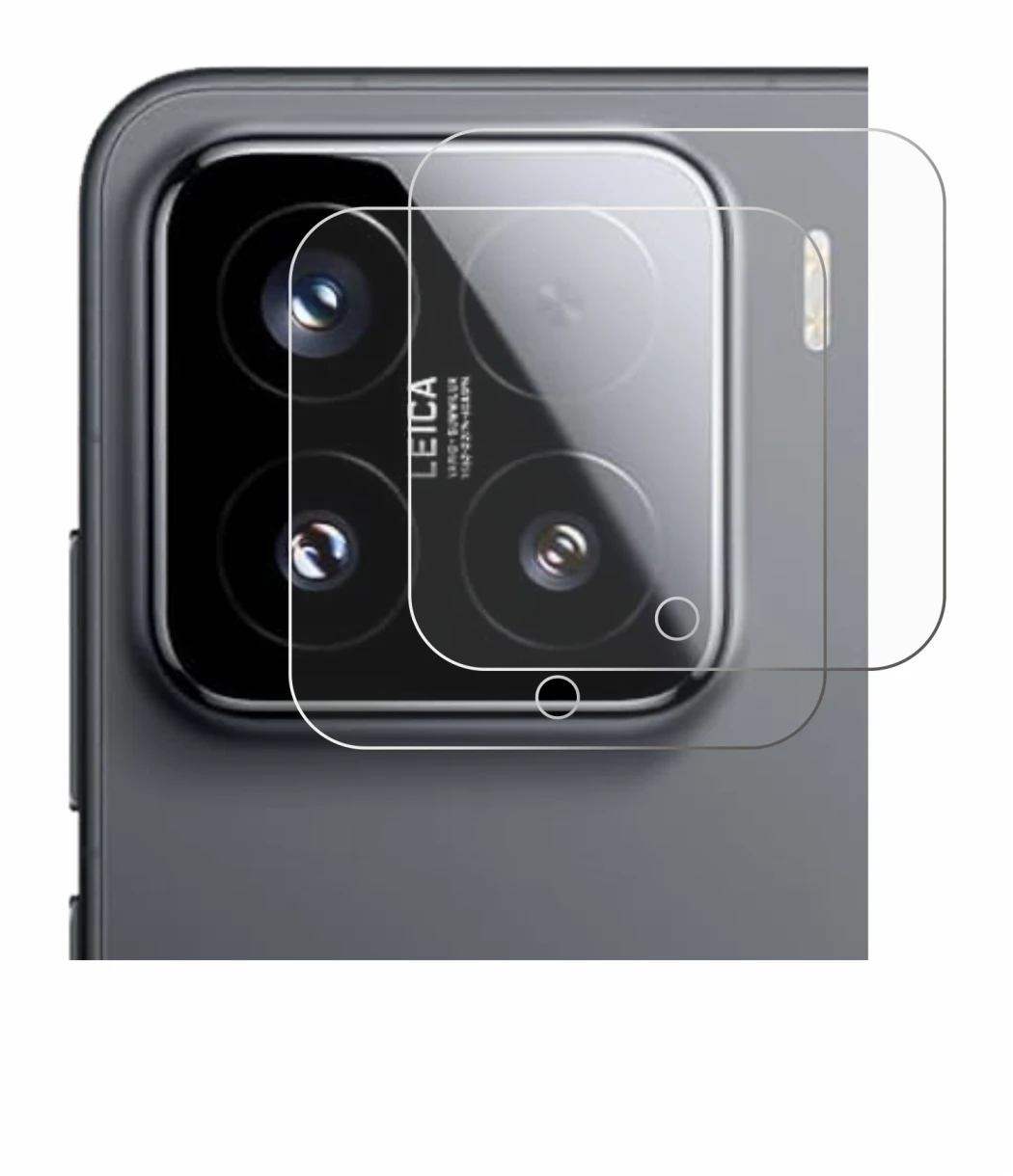 Immagine del dispositivo Xiaomi 15 (SOLO Fotocamera) con un'ampia varietà di protezioni per lo schermo.