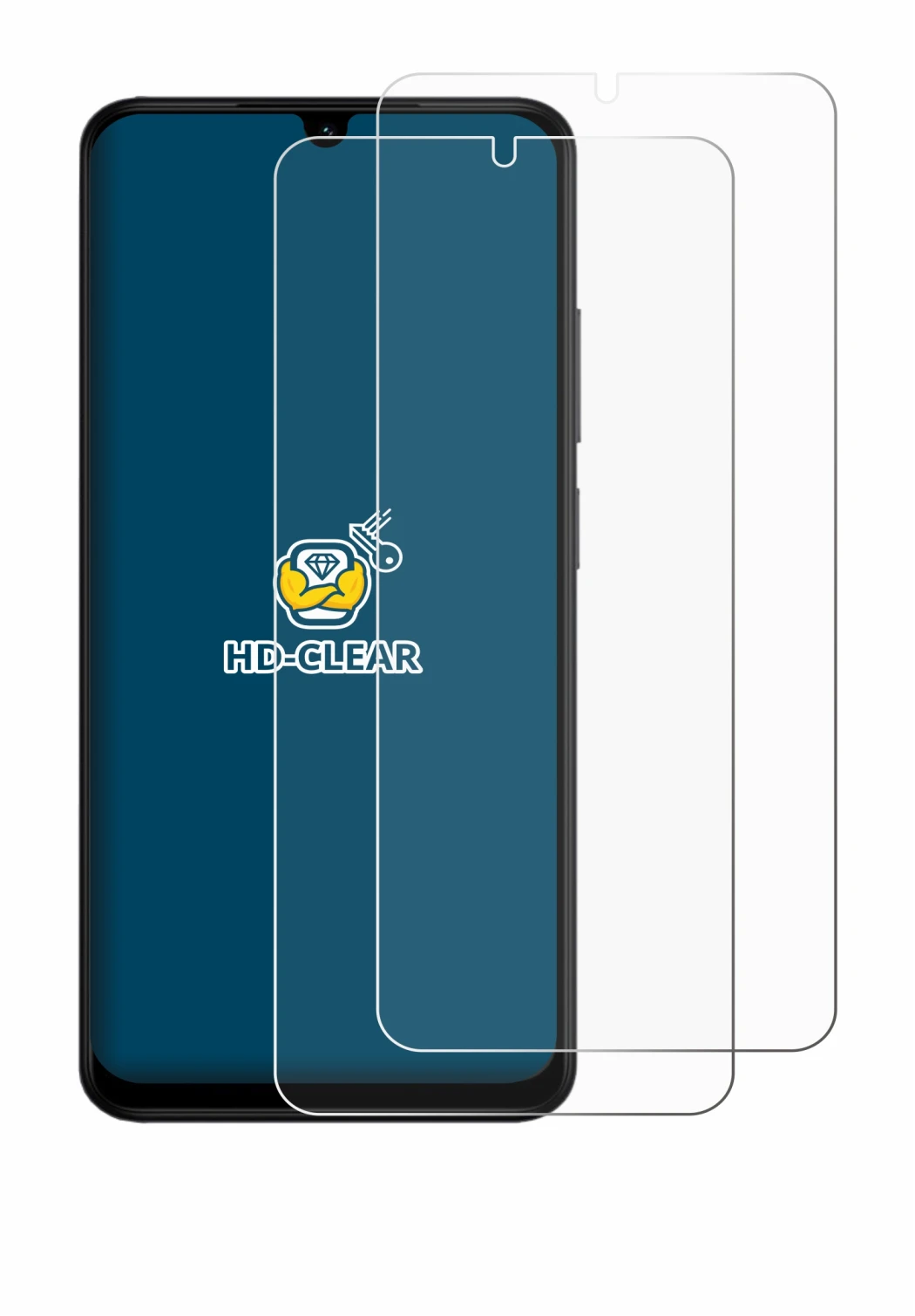 Immagine del dispositivo Xiaomi Redmi A5 con un'ampia varietà di protezioni per lo schermo.