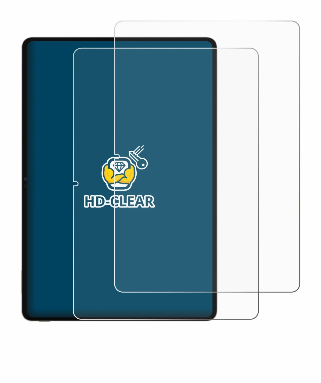 Immagine del dispositivo Honor Pad V9 con un'ampia varietà di protezioni per lo schermo.