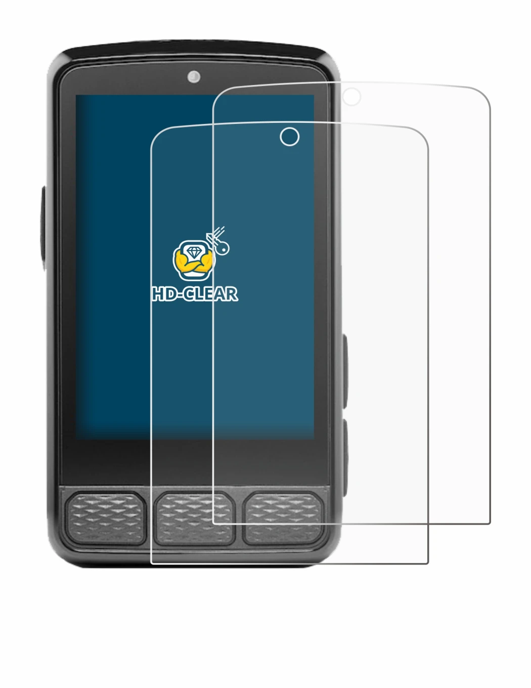 Immagine del dispositivo Wahoo Elemnt Roam 3 con un'ampia varietà di protezioni per lo schermo.