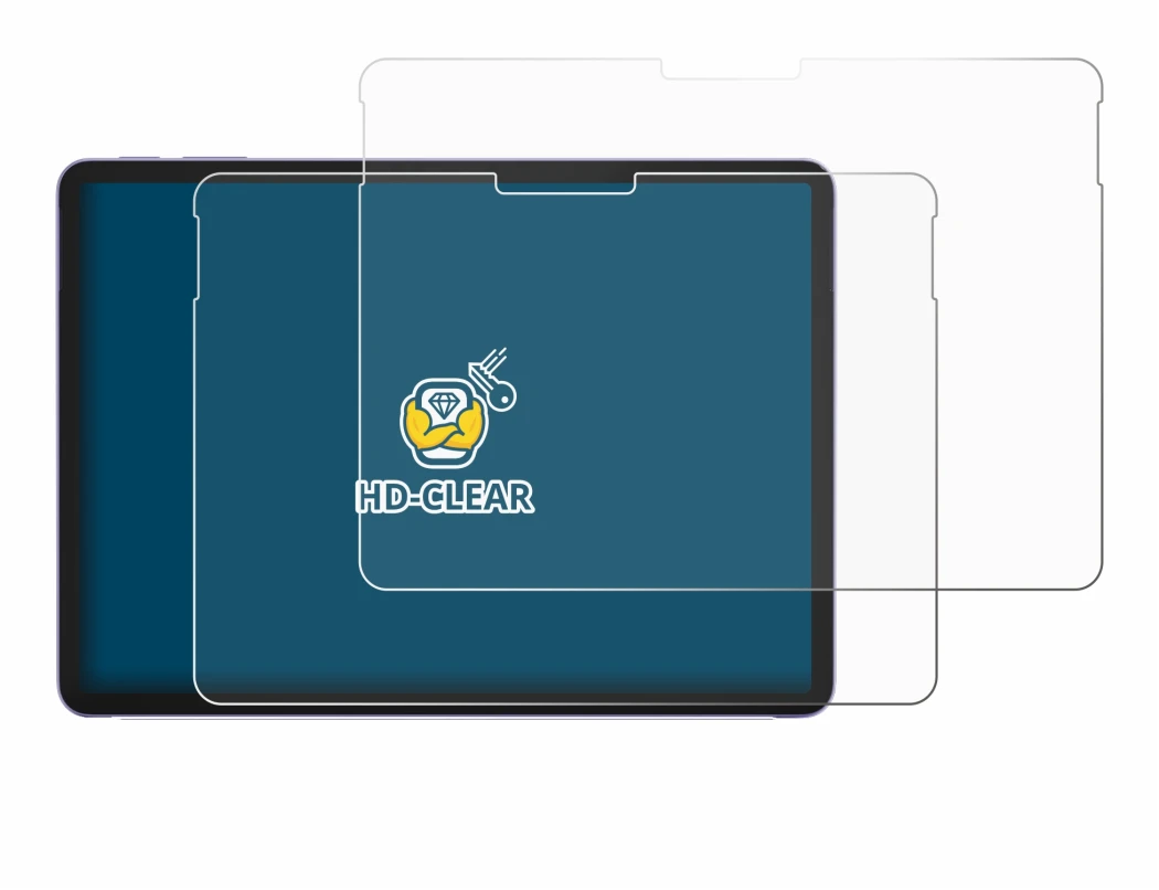 Immagine del dispositivo Microsoft Surface Pro 12 con un'ampia varietà di protezioni per lo schermo.