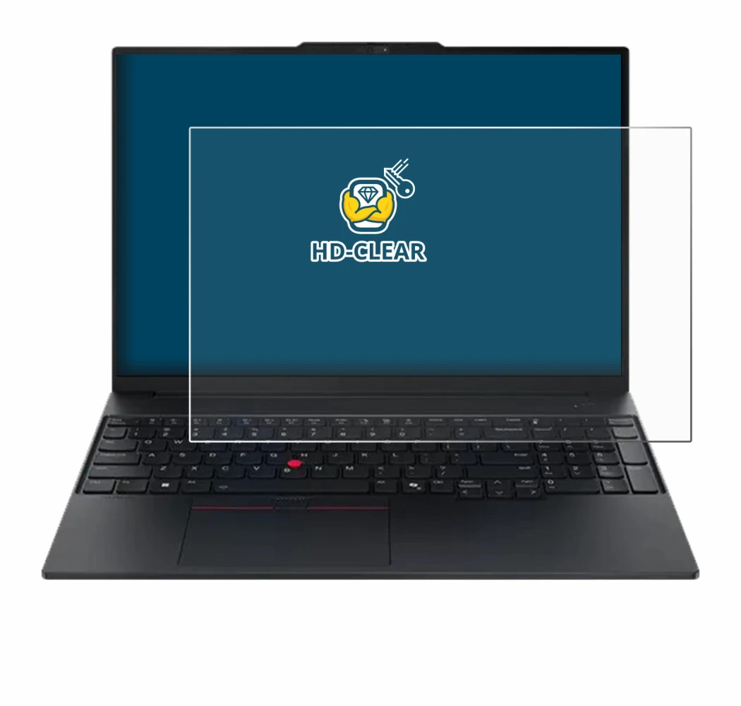 Immagine del dispositivo Lenovo ThinkPad E16 Gen 3 con un'ampia varietà di protezioni per lo schermo.