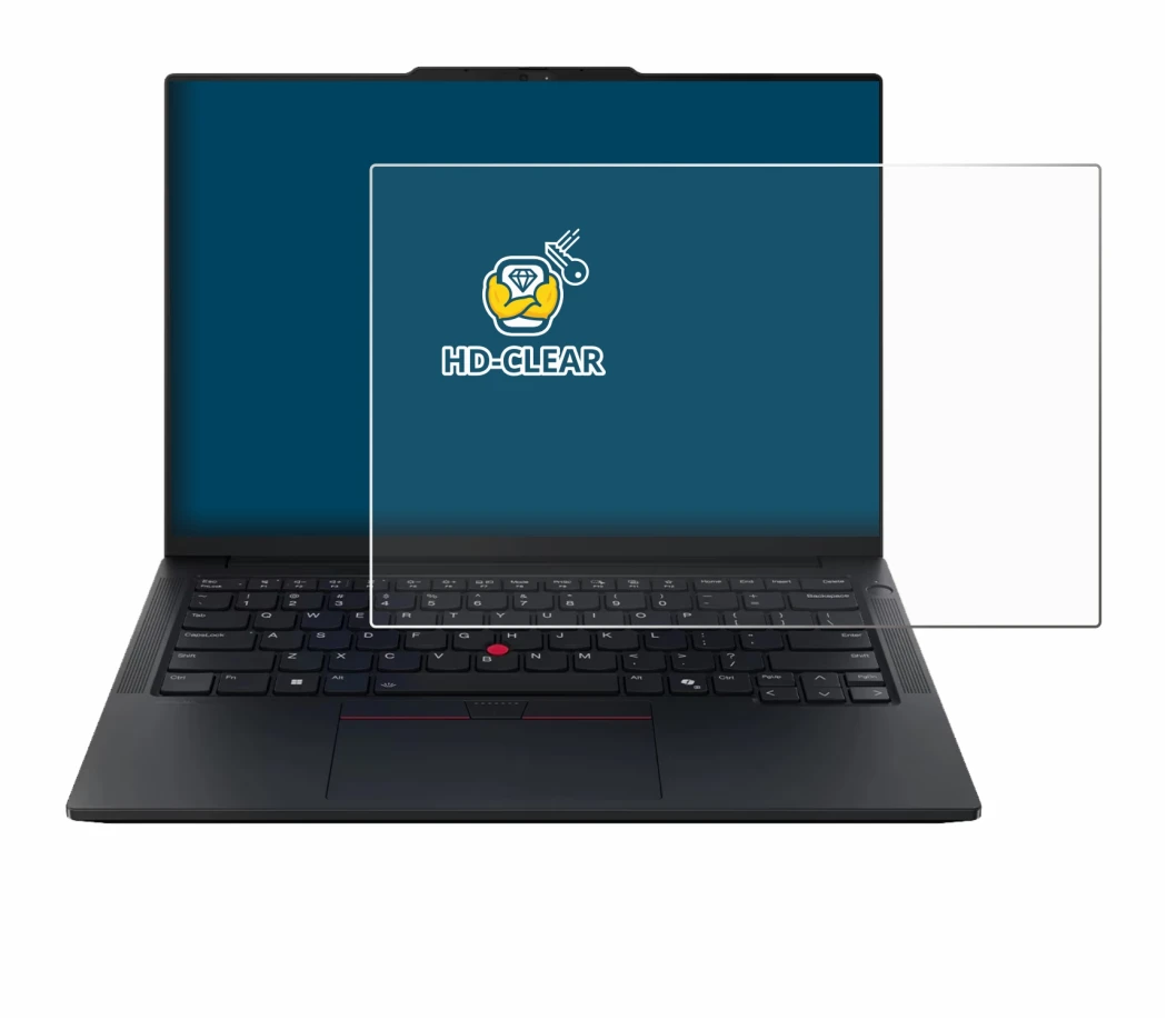Immagine del dispositivo Lenovo ThinkPad E14 Gen 7 con un'ampia varietà di protezioni per lo schermo.