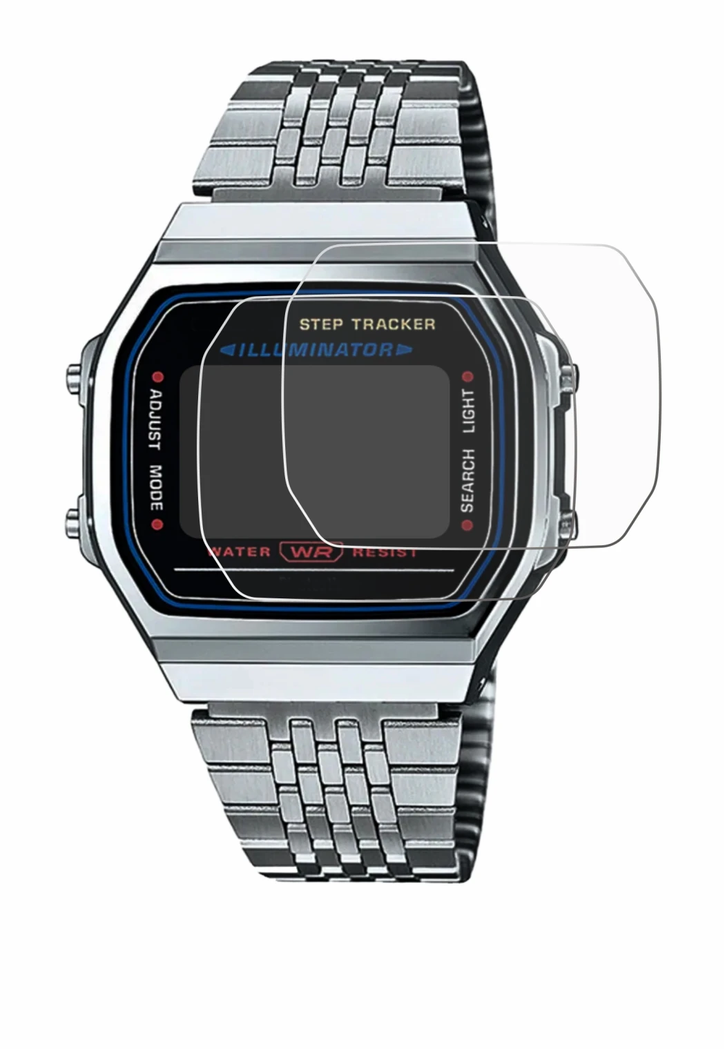 Immagine del dispositivo Casio iconic ABL-100WE-1A con un'ampia varietà di protezioni per lo schermo.