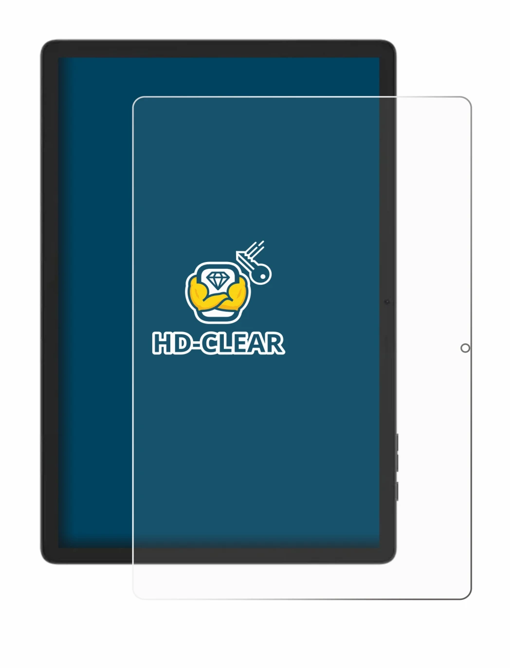 Immagine del dispositivo Doogee Tab E3 Pro 13 con un'ampia varietà di protezioni per lo schermo.